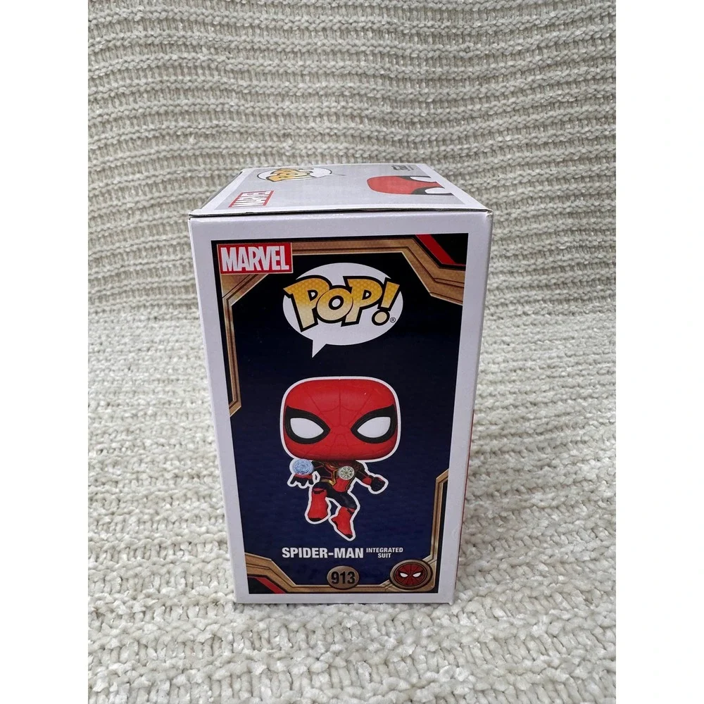 Funko Pop Spider-Man Integrated Suit 913 No Way Home Marvel Figure Red Black Toy